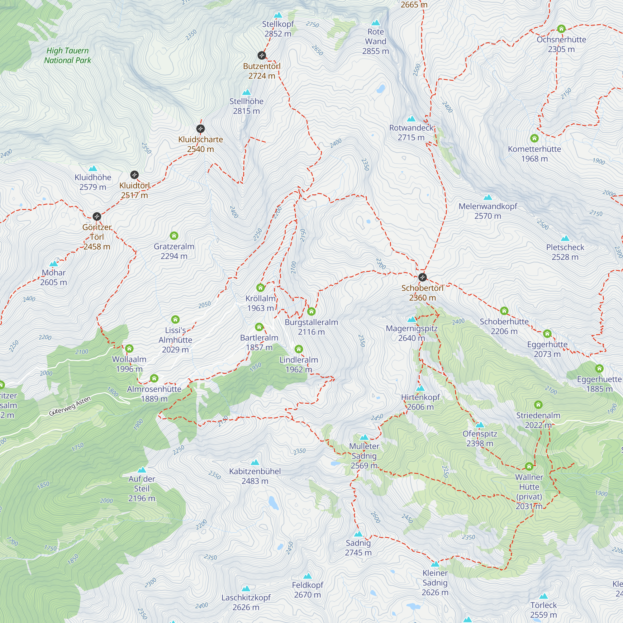 Burgstalleralm map