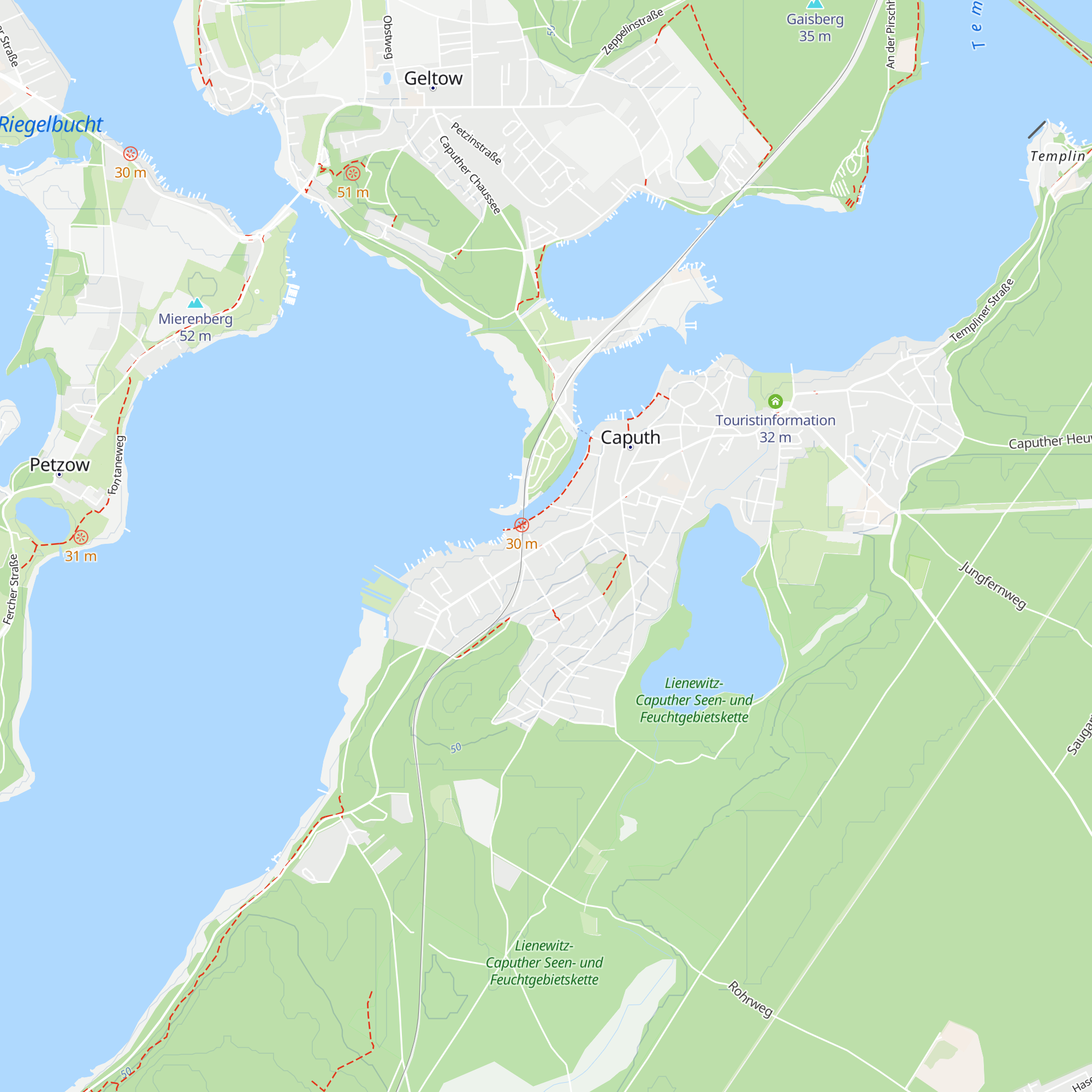 Refugium Schwielowsee map