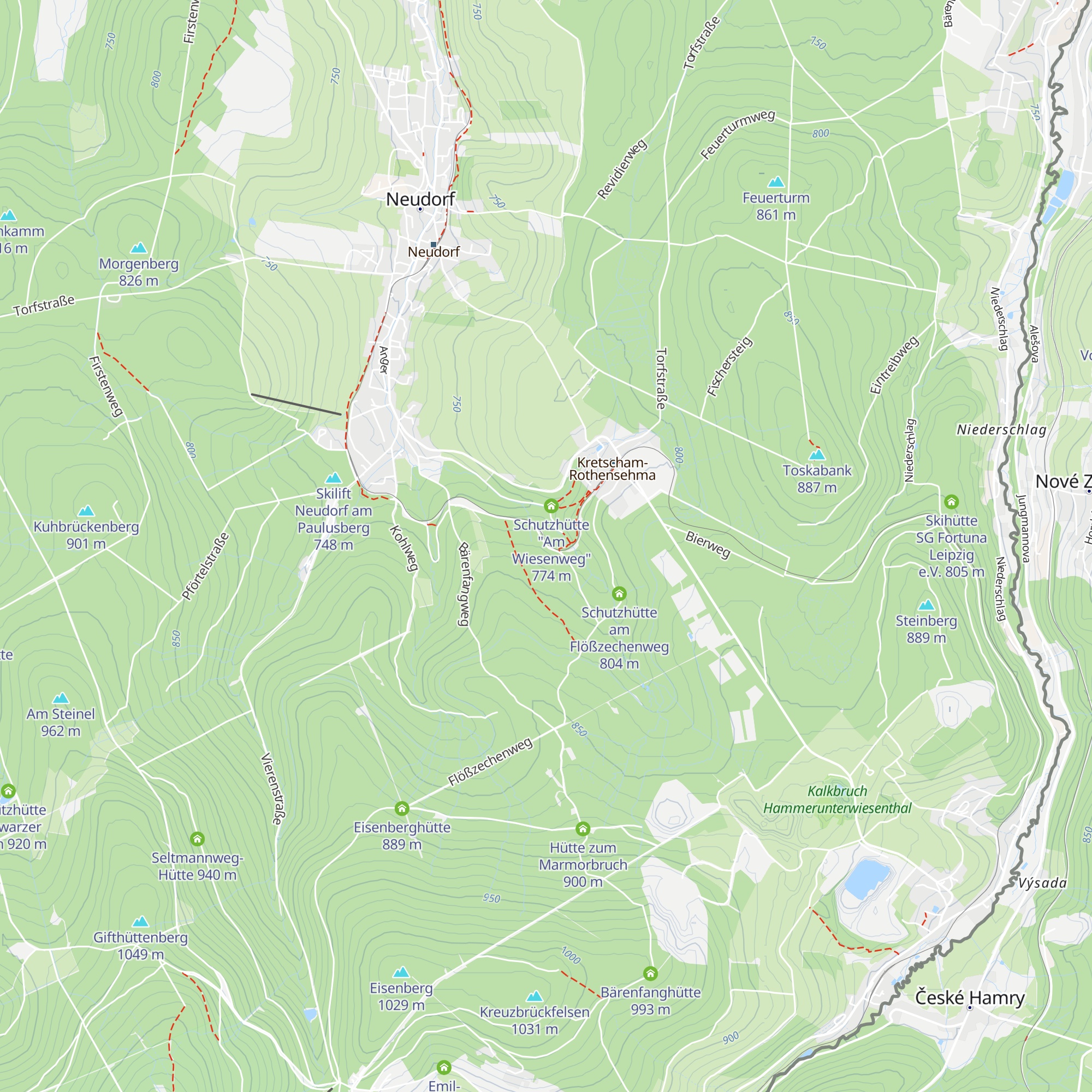 Schutzhütte an der Bimmelbahn map