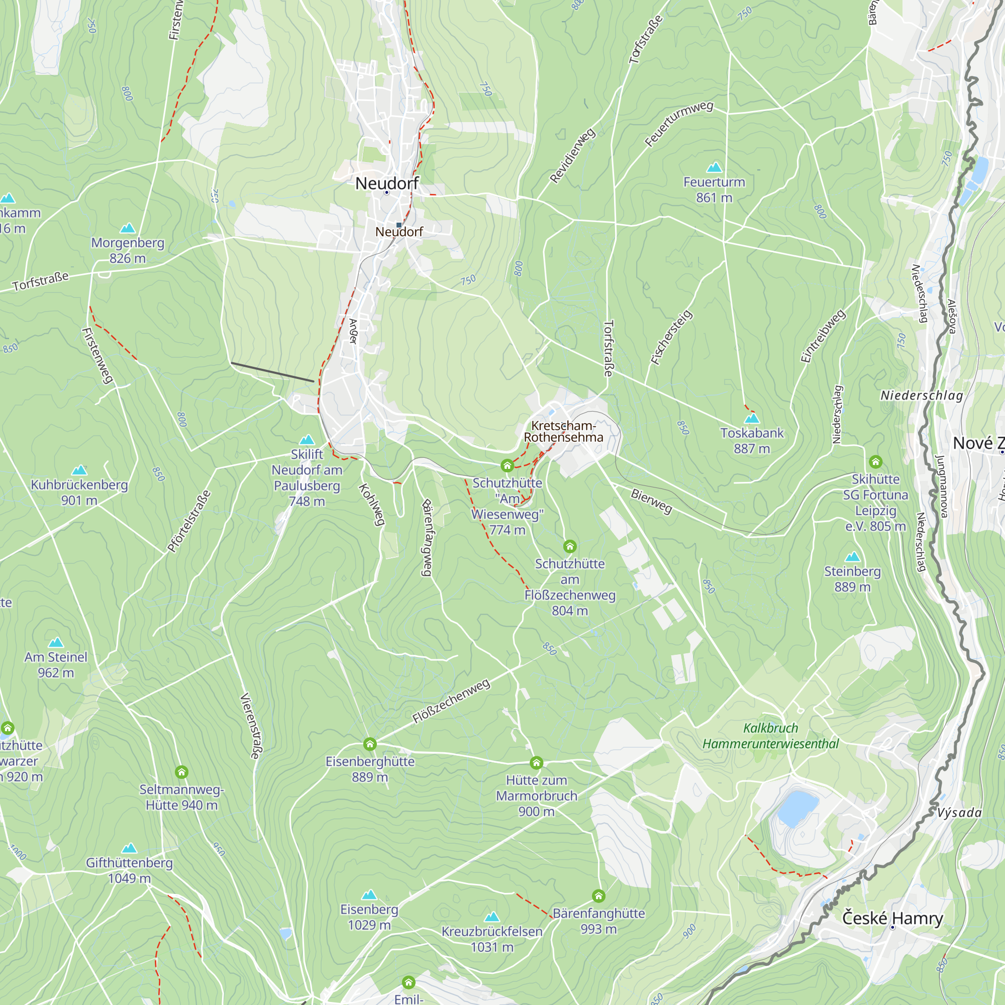 Schutzhütte an der Bimmelbahn map