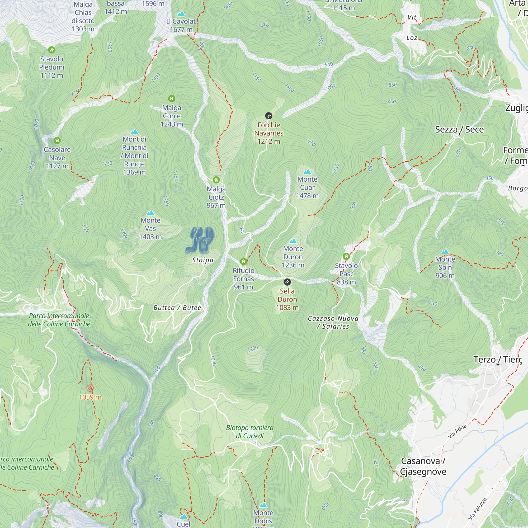 Cisterna map