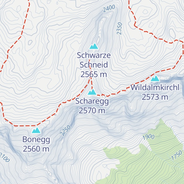Map of Scharegg