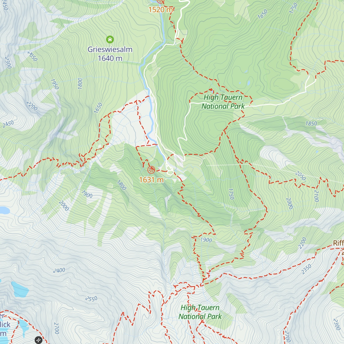 Naturfreundehaus Kolm-Saigurn map