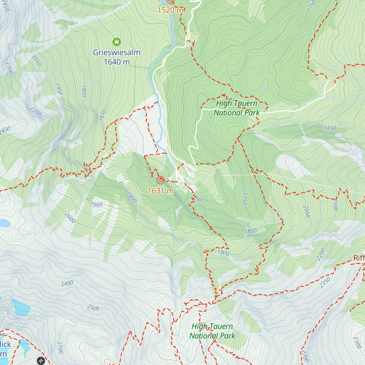 Naturfreundehaus Kolm-Saigurn map