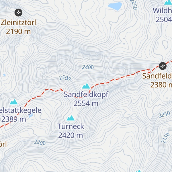 Map of Sandfeldkopf