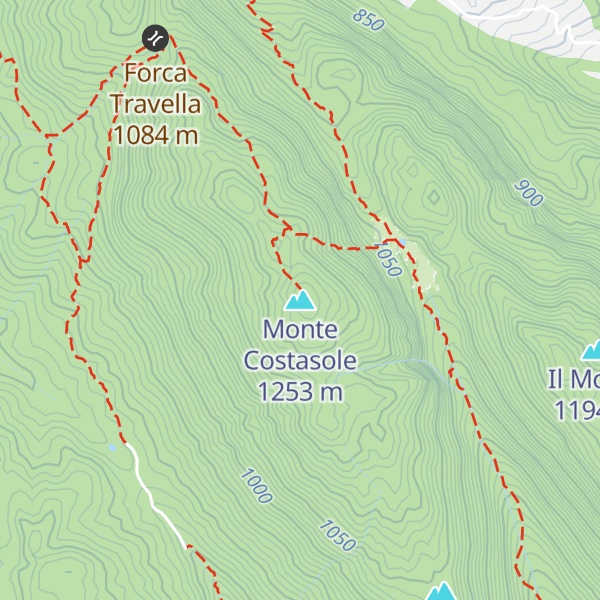 Map of Monte Costasole