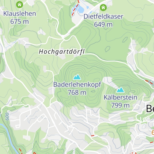 Map of Baderlehenkopf