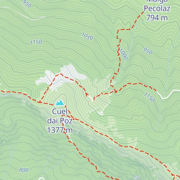 Map of Malga Cuar - Agriturismo lo Scoiattolo