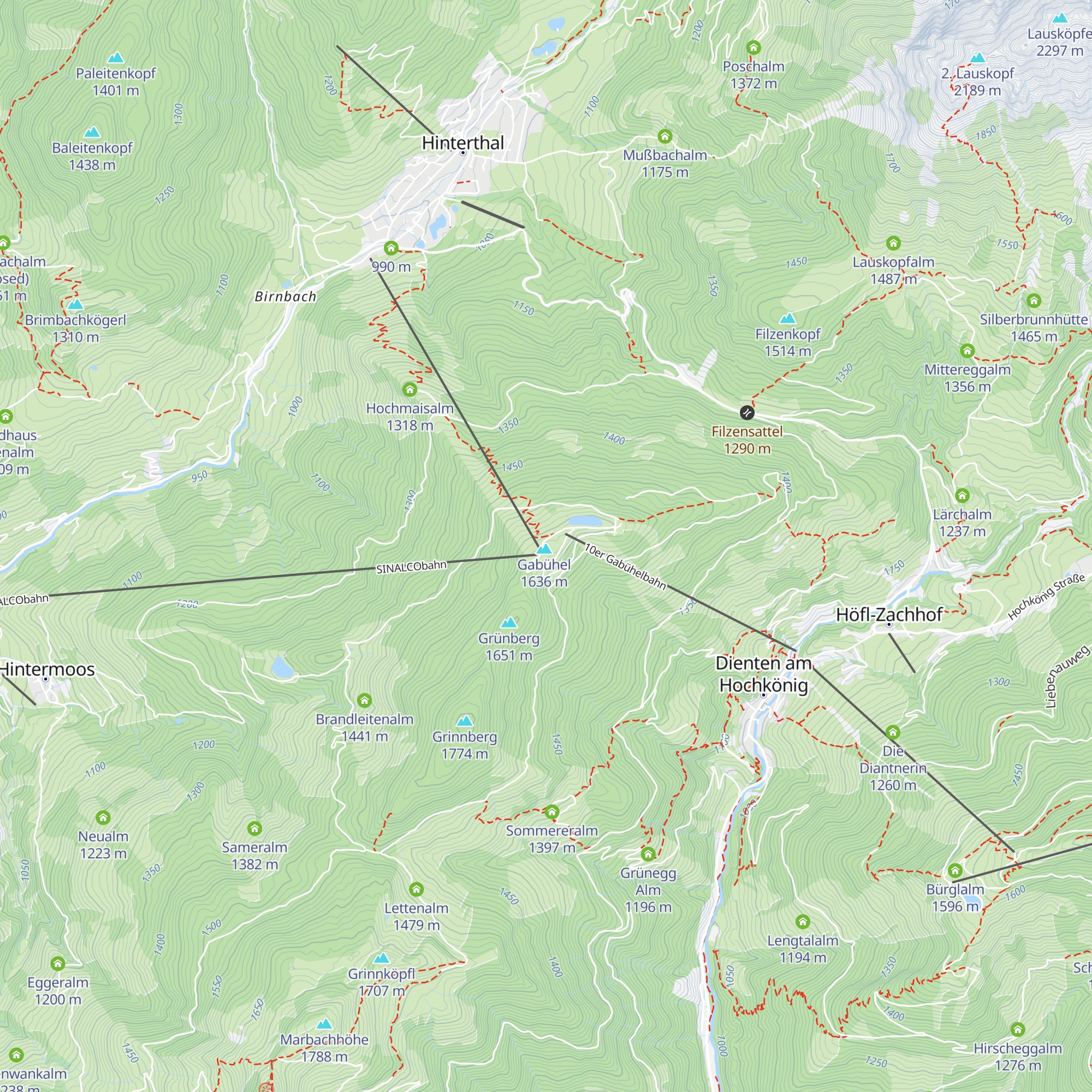 Steinbockalm map