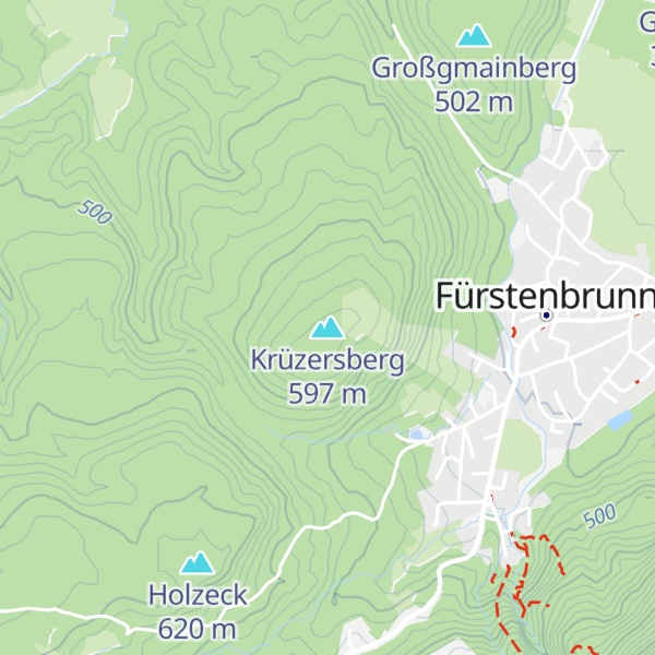 Map of Krüzersberg