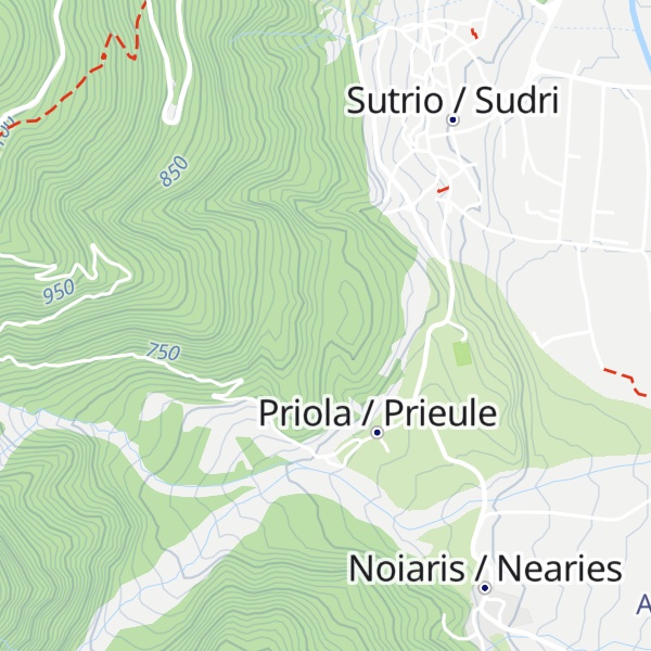 Map of Stavolo Naunal / Stâli Naunal