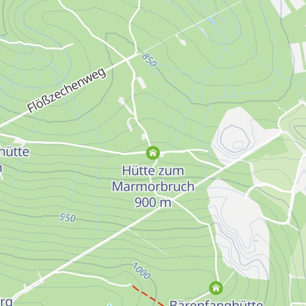 Map of Hütte zum Marmorbruch