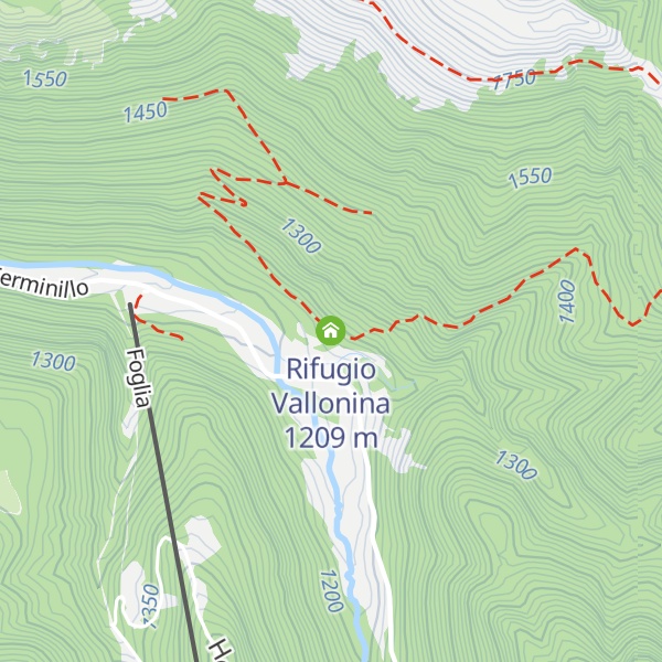 Map of Rifugio Vallonina