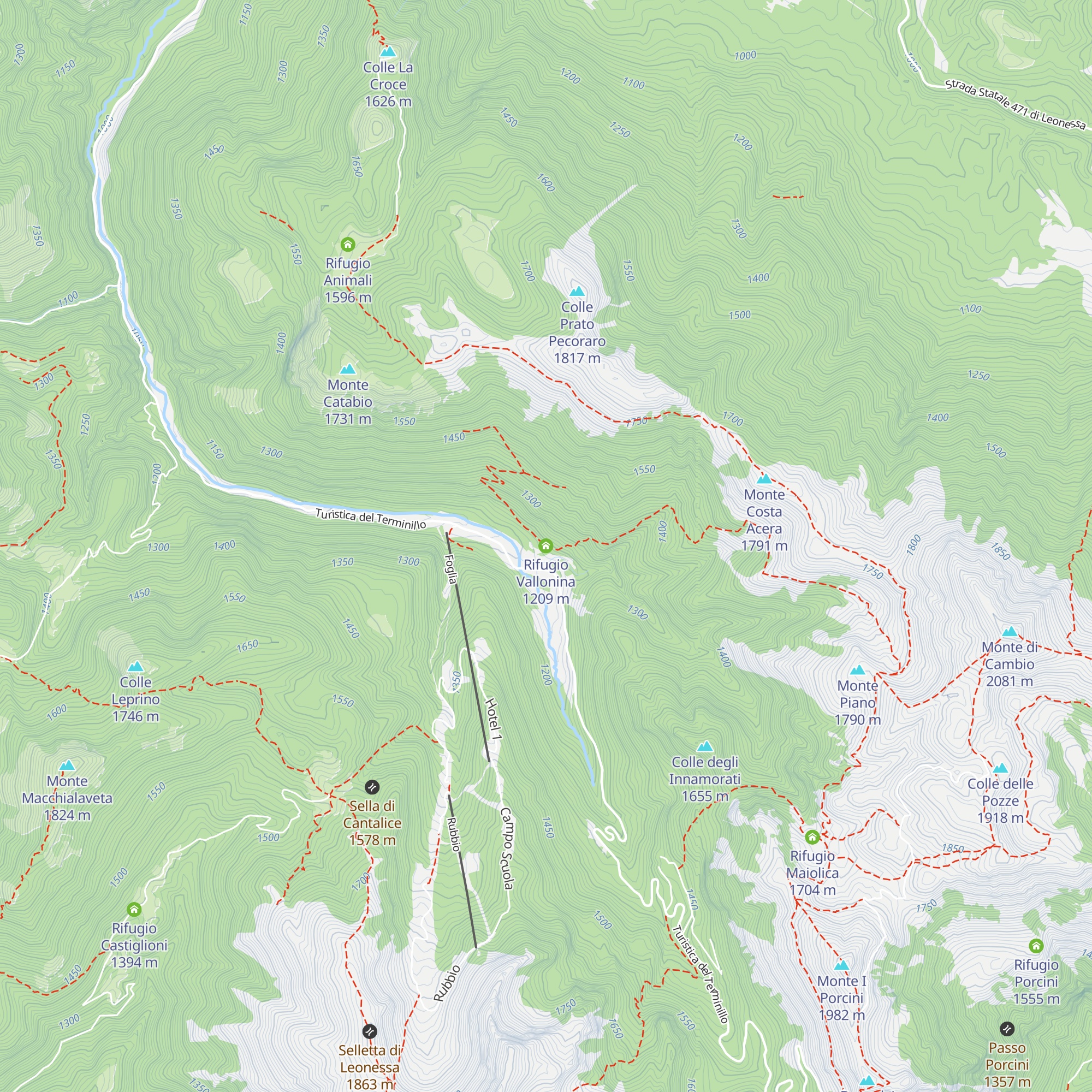 Rifugio Vallonina map