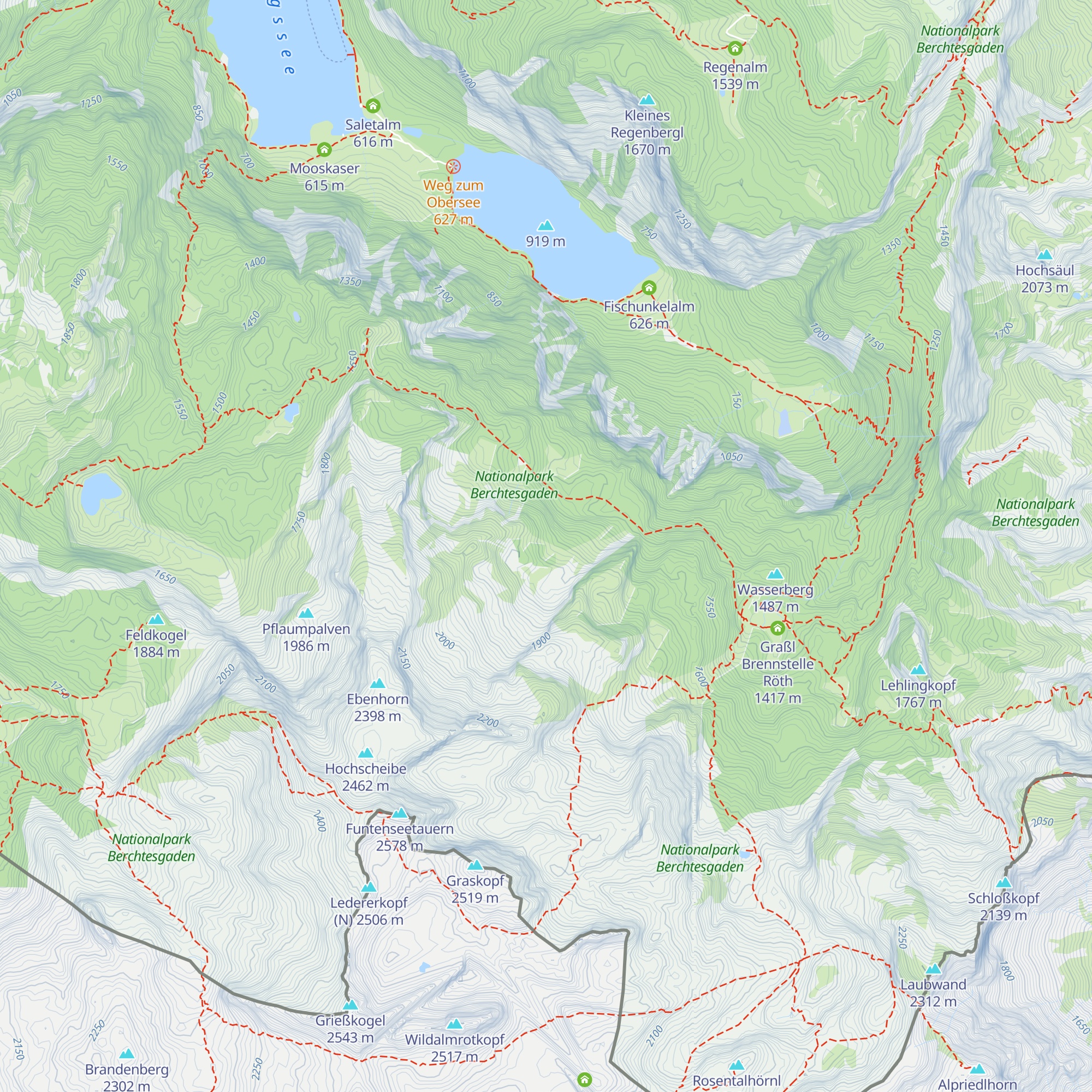 Ehem. Kranalalm map
