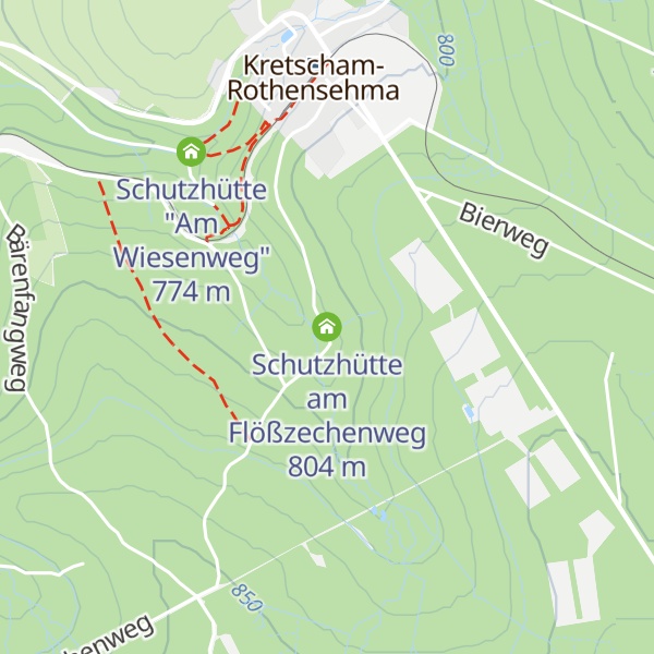 Map of Schutzhütte am Flößzechenweg