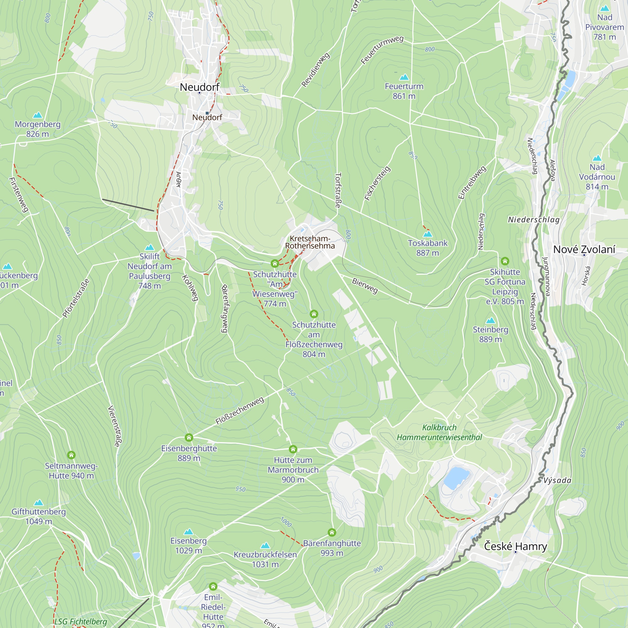 Schutzhütte am Flößzechenweg map