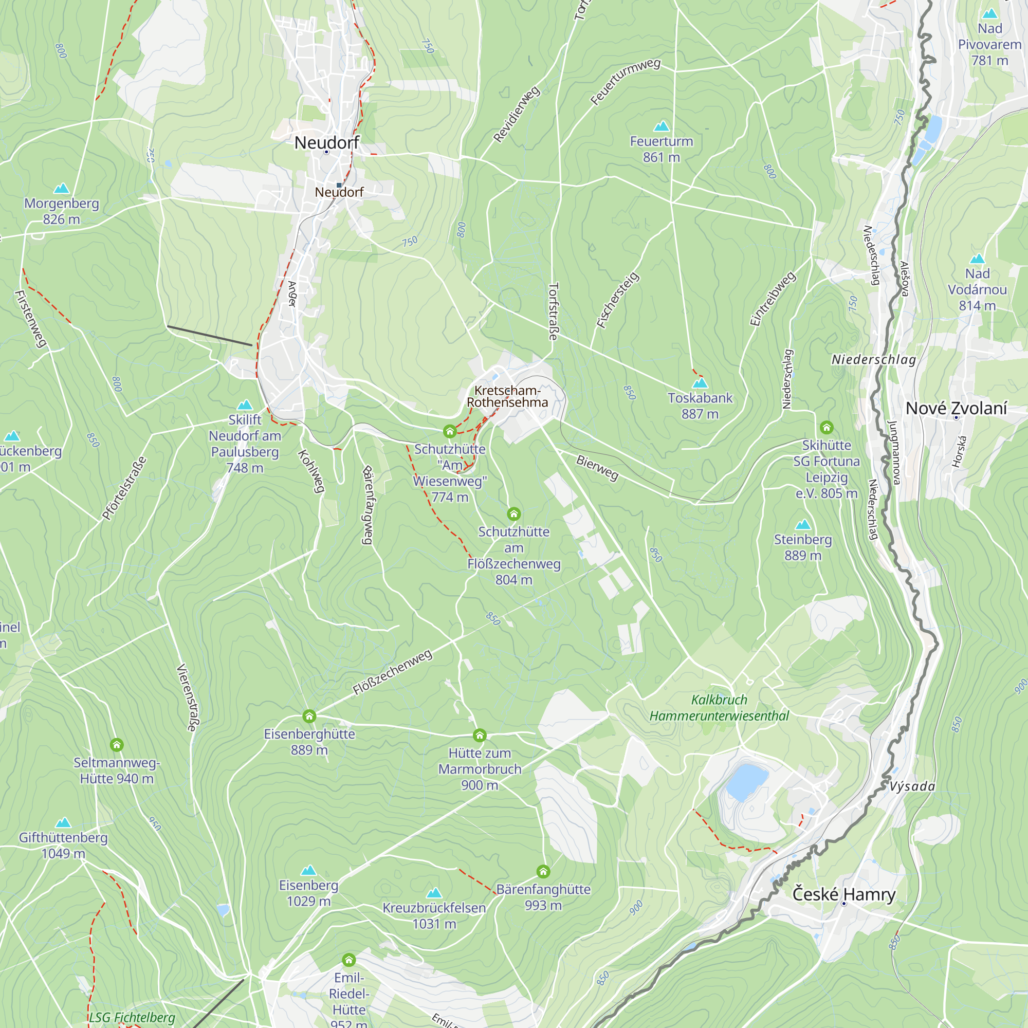 Schutzhütte am Flößzechenweg map