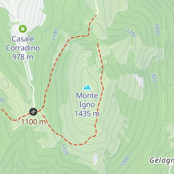 Map of Monte Igno