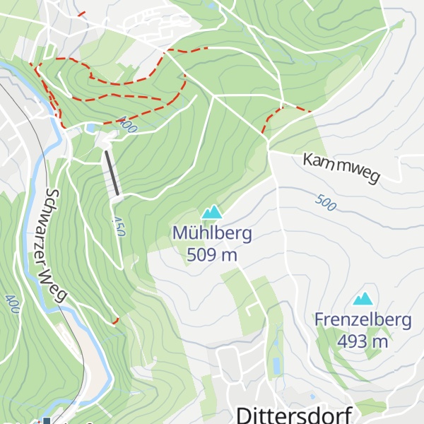Map of Mühlberg