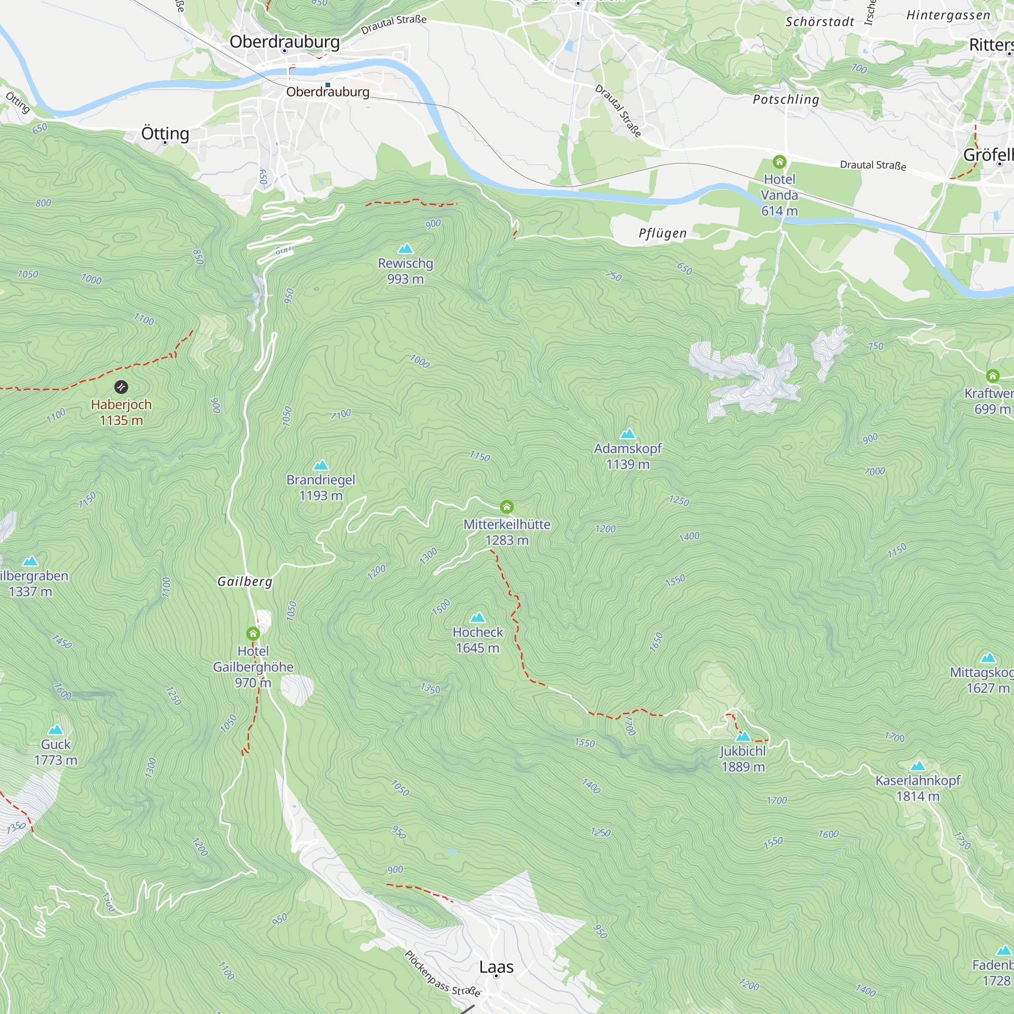 Mitterkeilhütte map