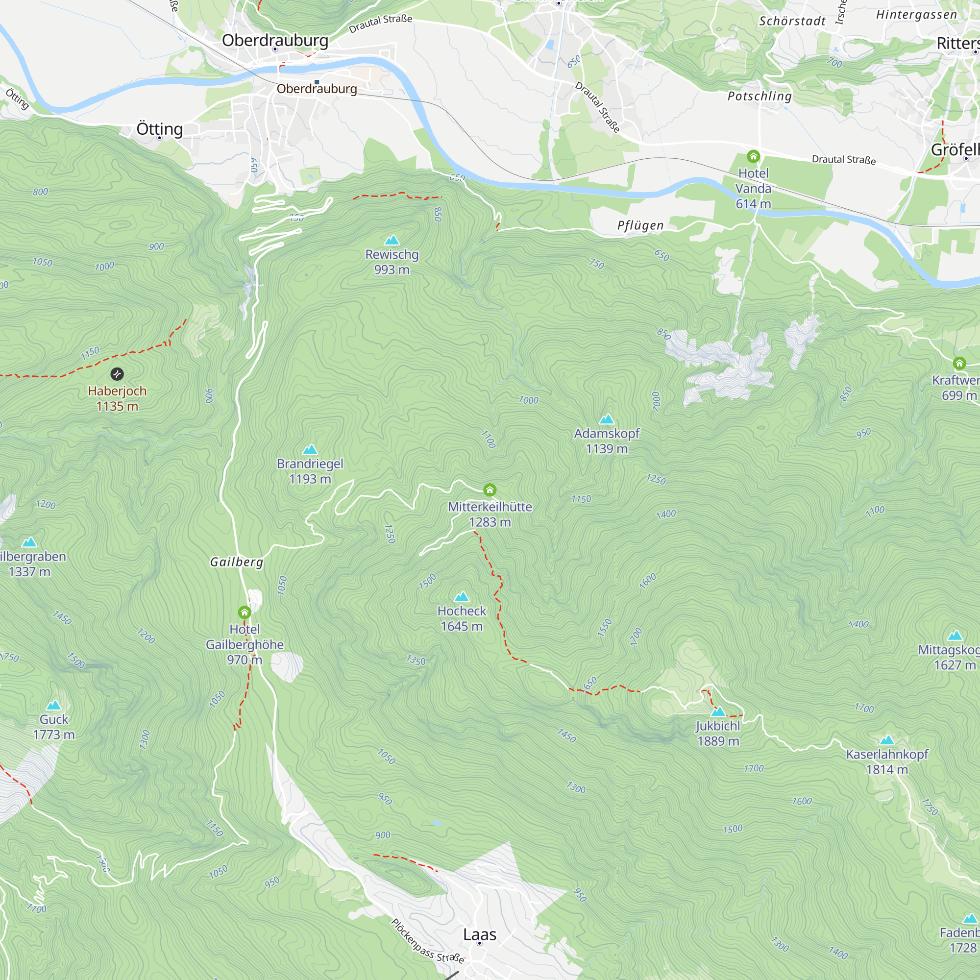 Mitterkeilhütte map