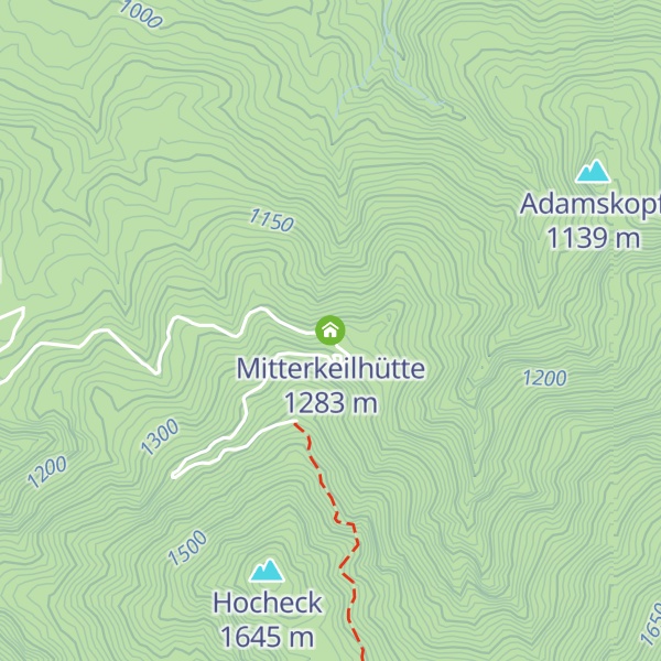 Map of Mitterkeilhütte