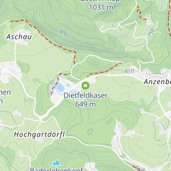 Map of Dietfeldkaser