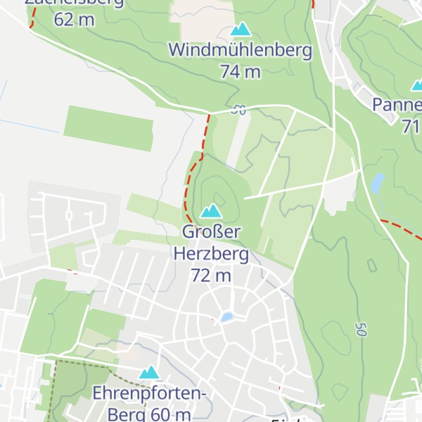 Map of Großer Herzberg