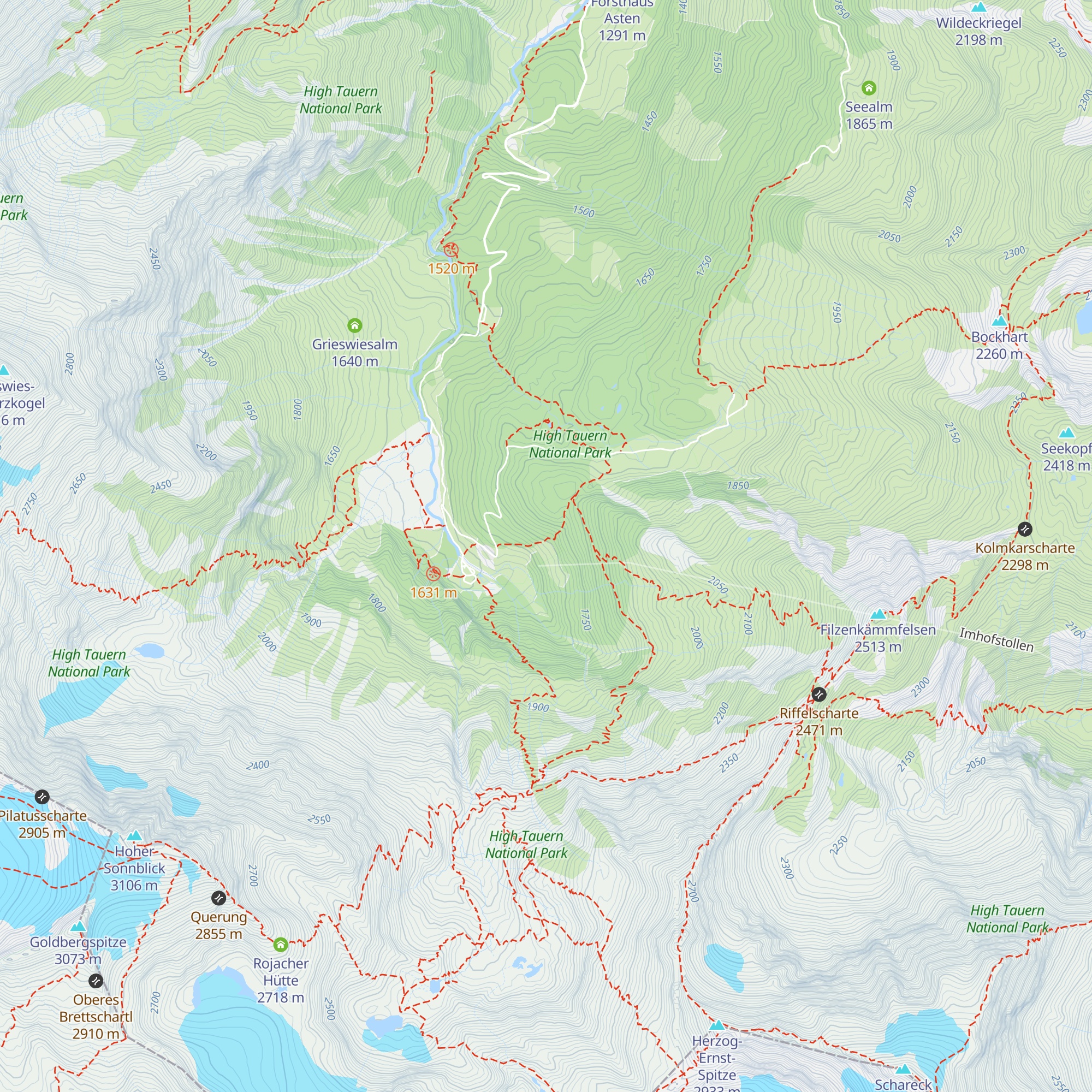 Erlehenalm map