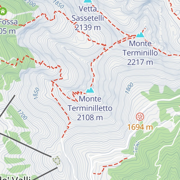Map of Monte Terminilletto
