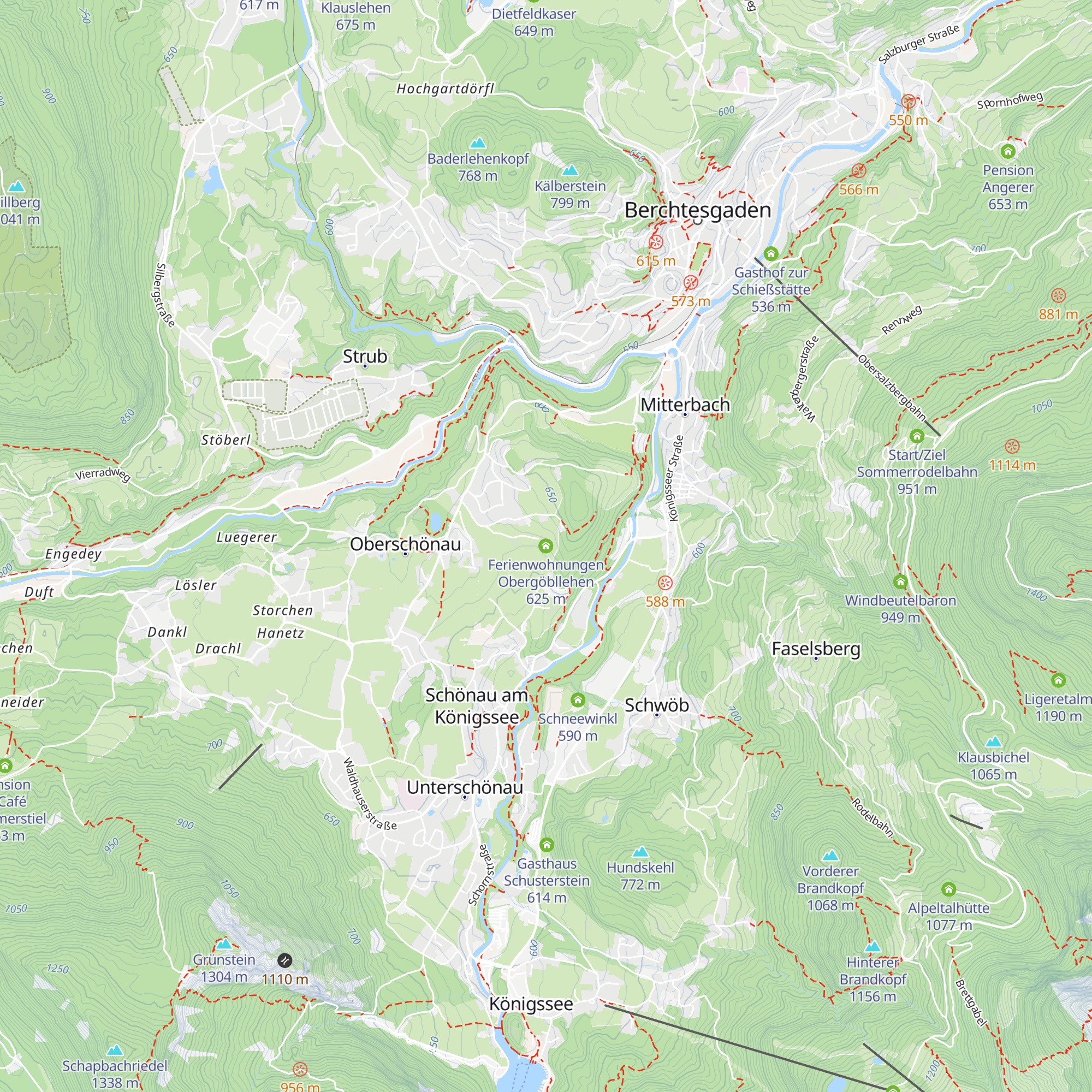 Ferienwohnungen Obergöbllehen map