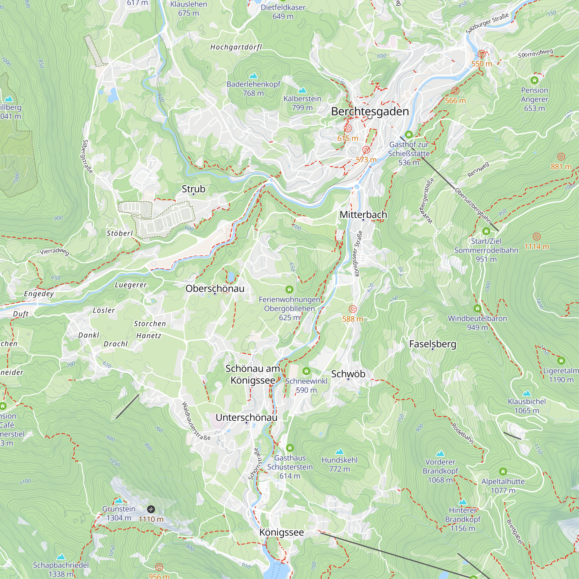 Ferienwohnungen Obergöbllehen map