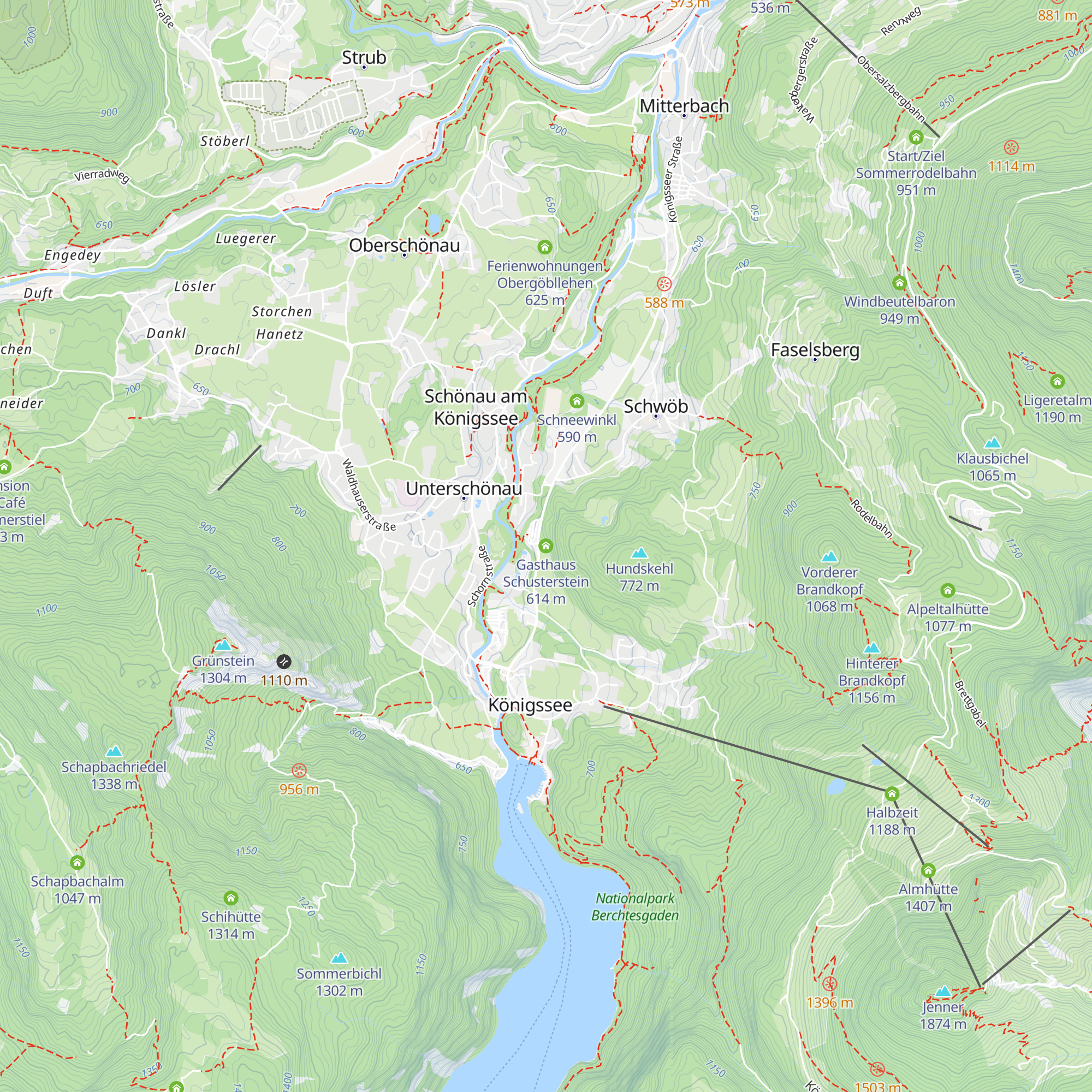 Gasthaus Schusterstein map