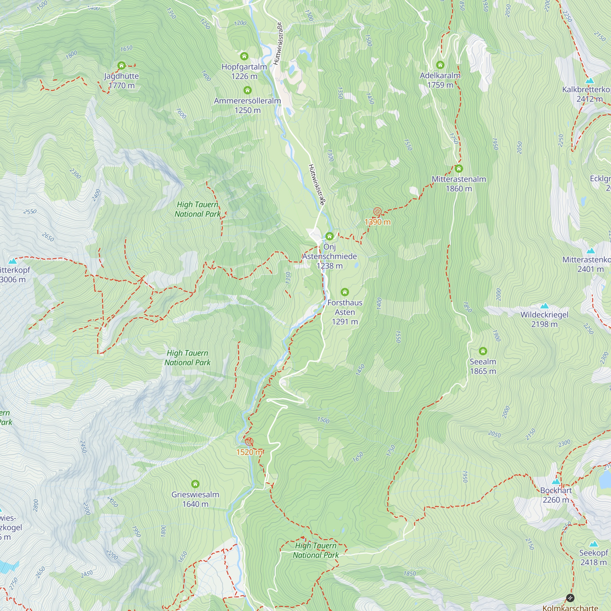 "Goldgräberhütte" Fröstlehen map