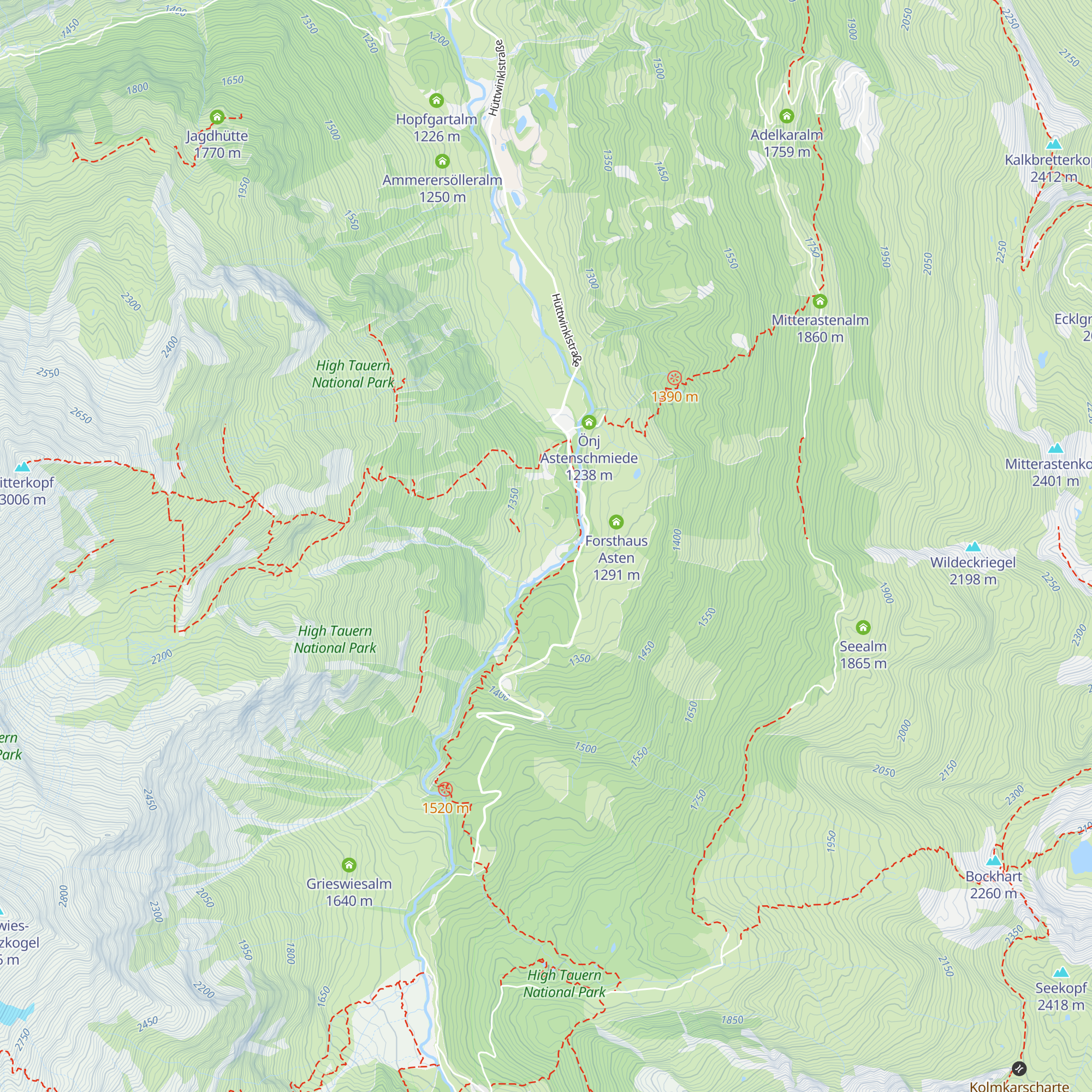 "Goldgräberhütte" Fröstlehen map