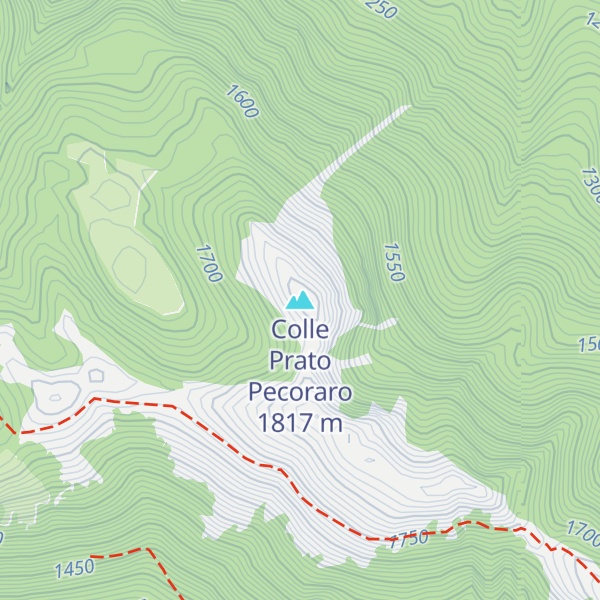Map of Colle Prato Pecoraro