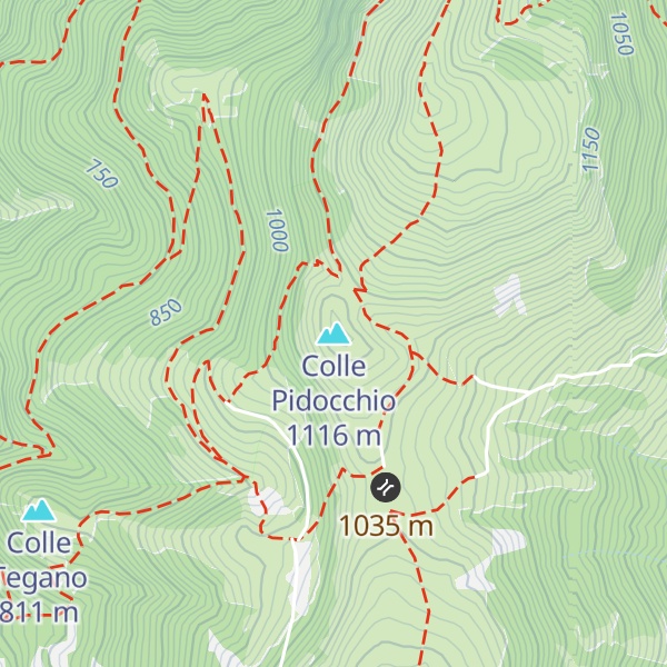 Map of Colle Pidocchio