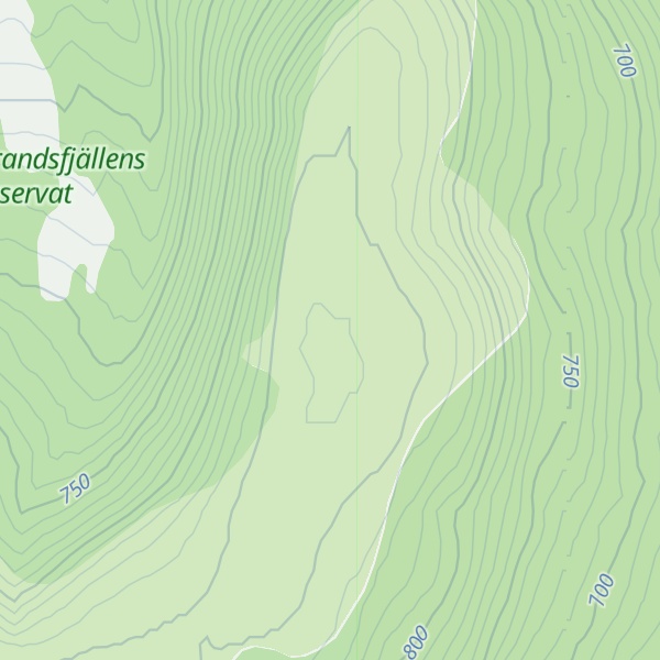 Map of Granfjällstangen