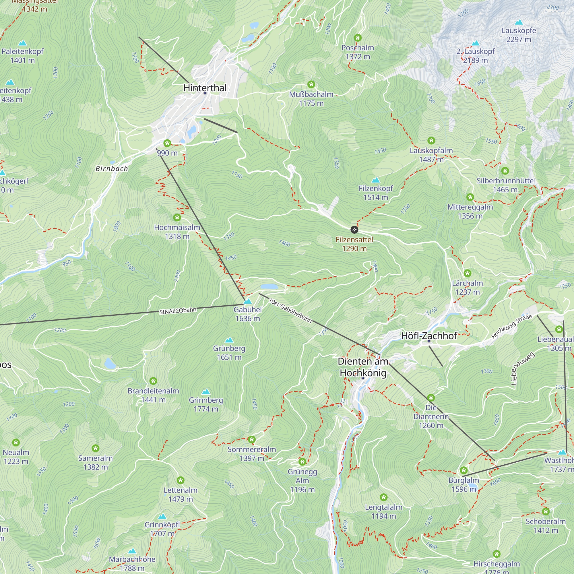 Gabühelhutte map