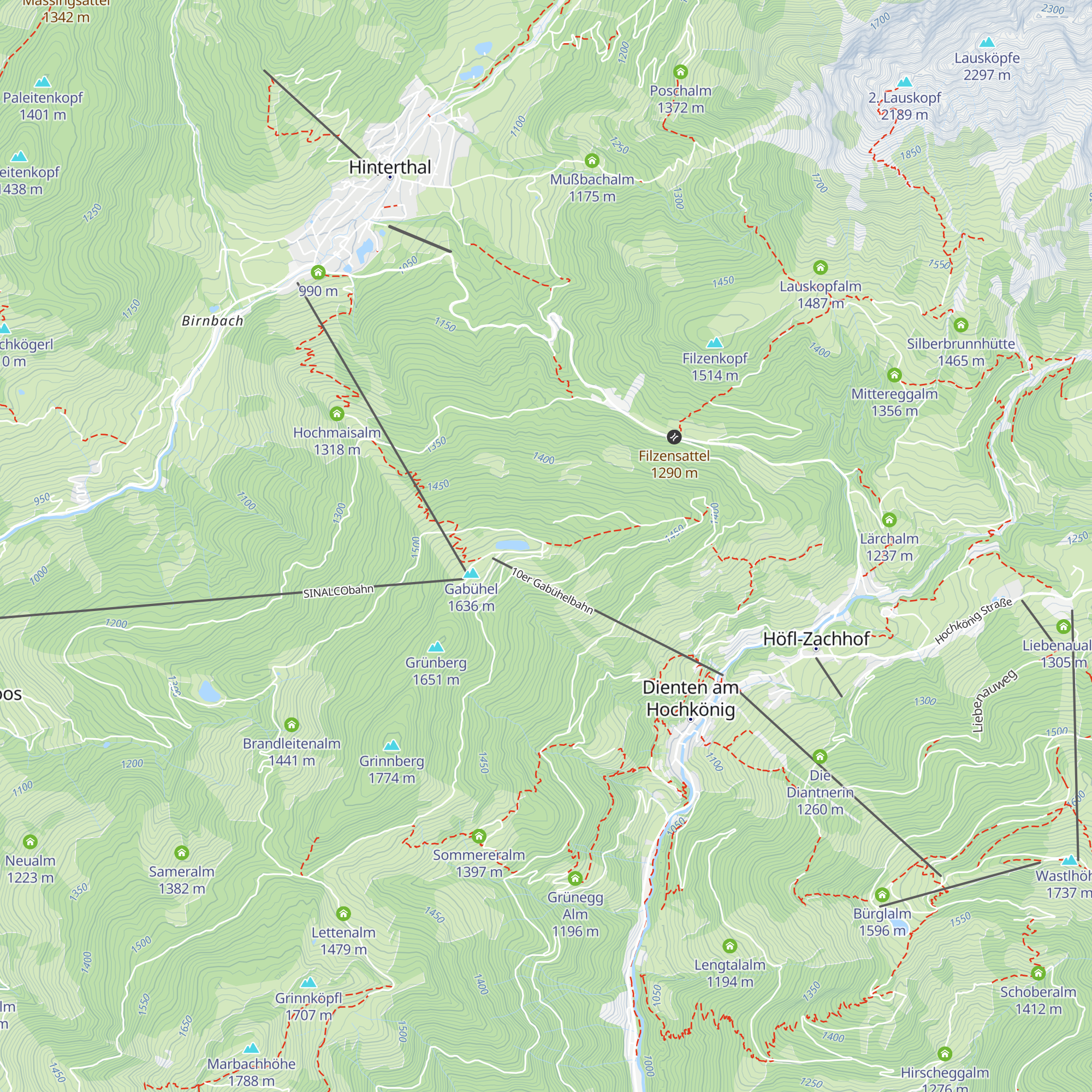 Gabühelhutte map