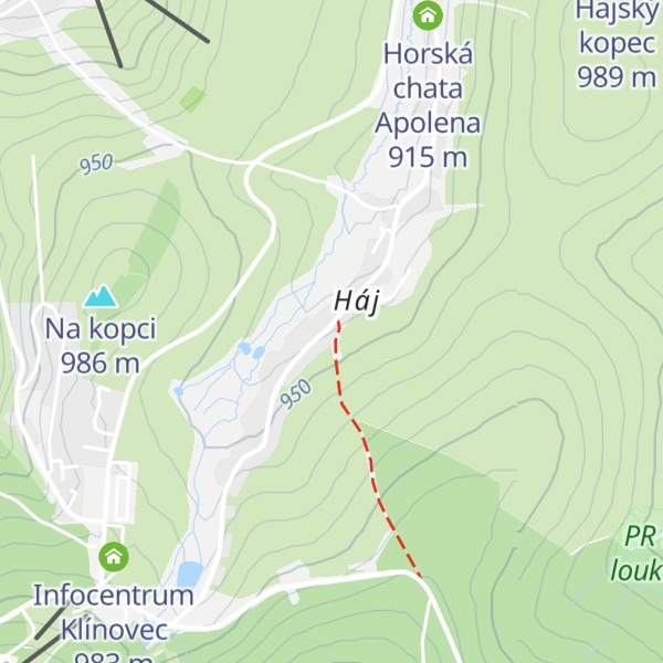 Map of Chata Štěpánka