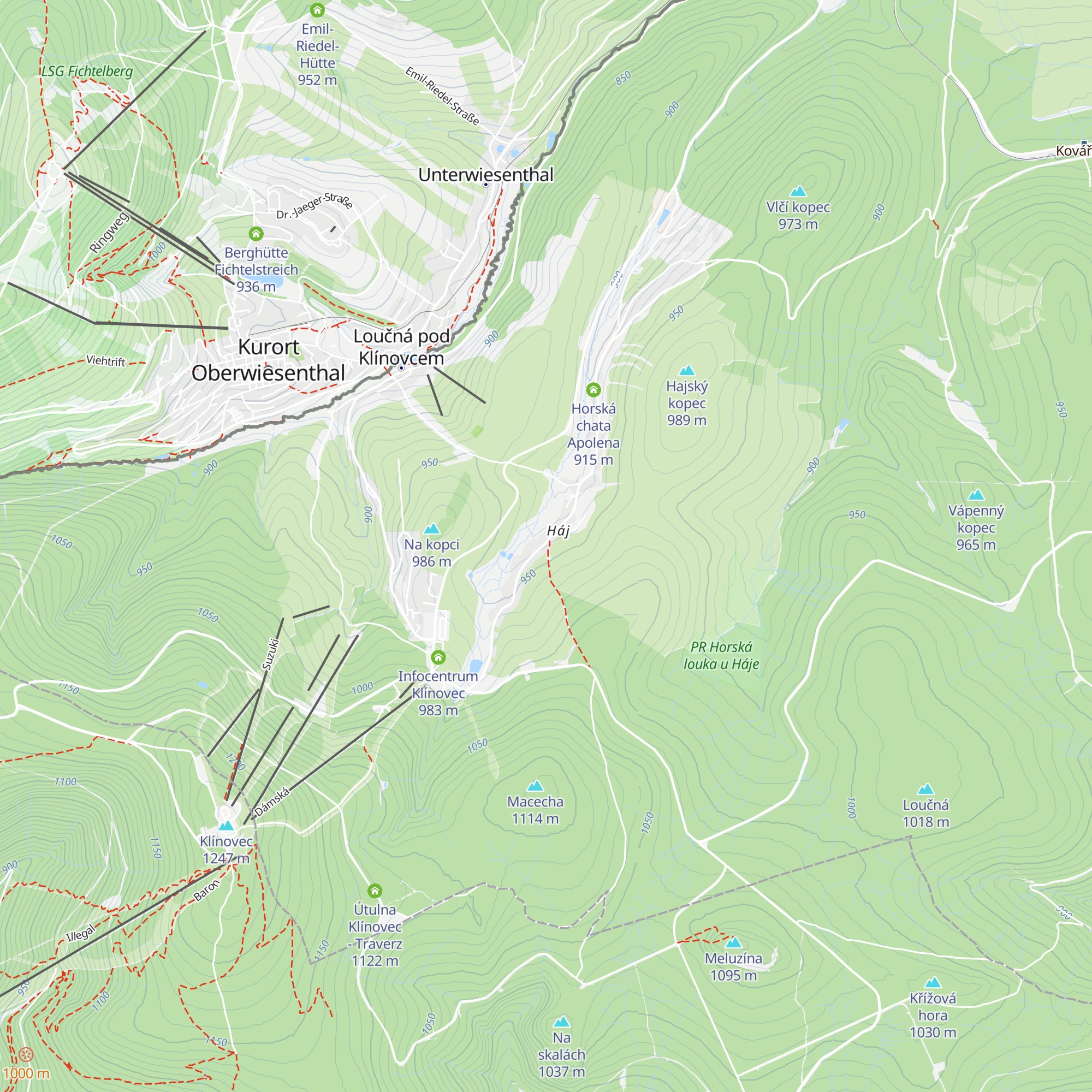 Chata Štěpánka map
