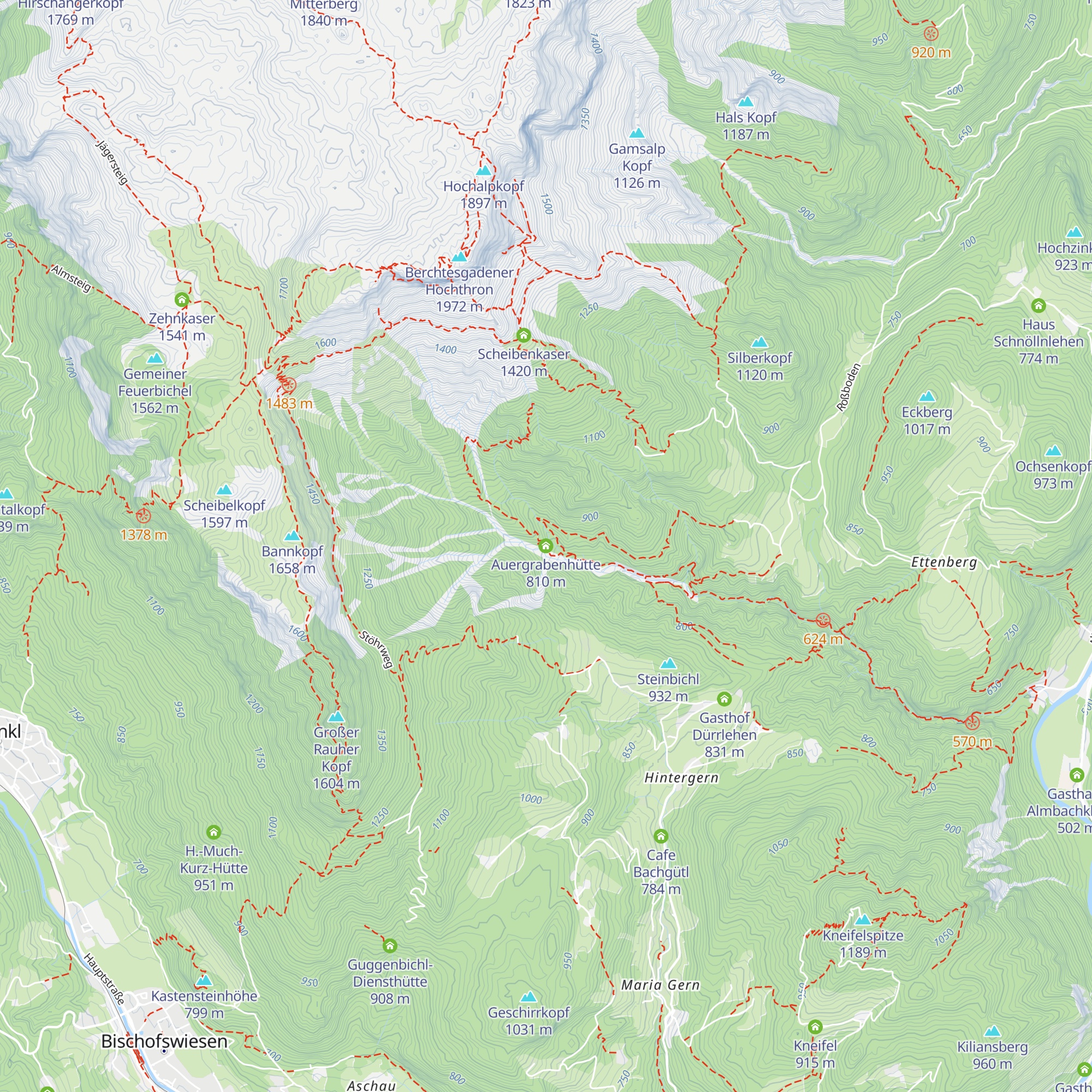 Auergrabenhütte map