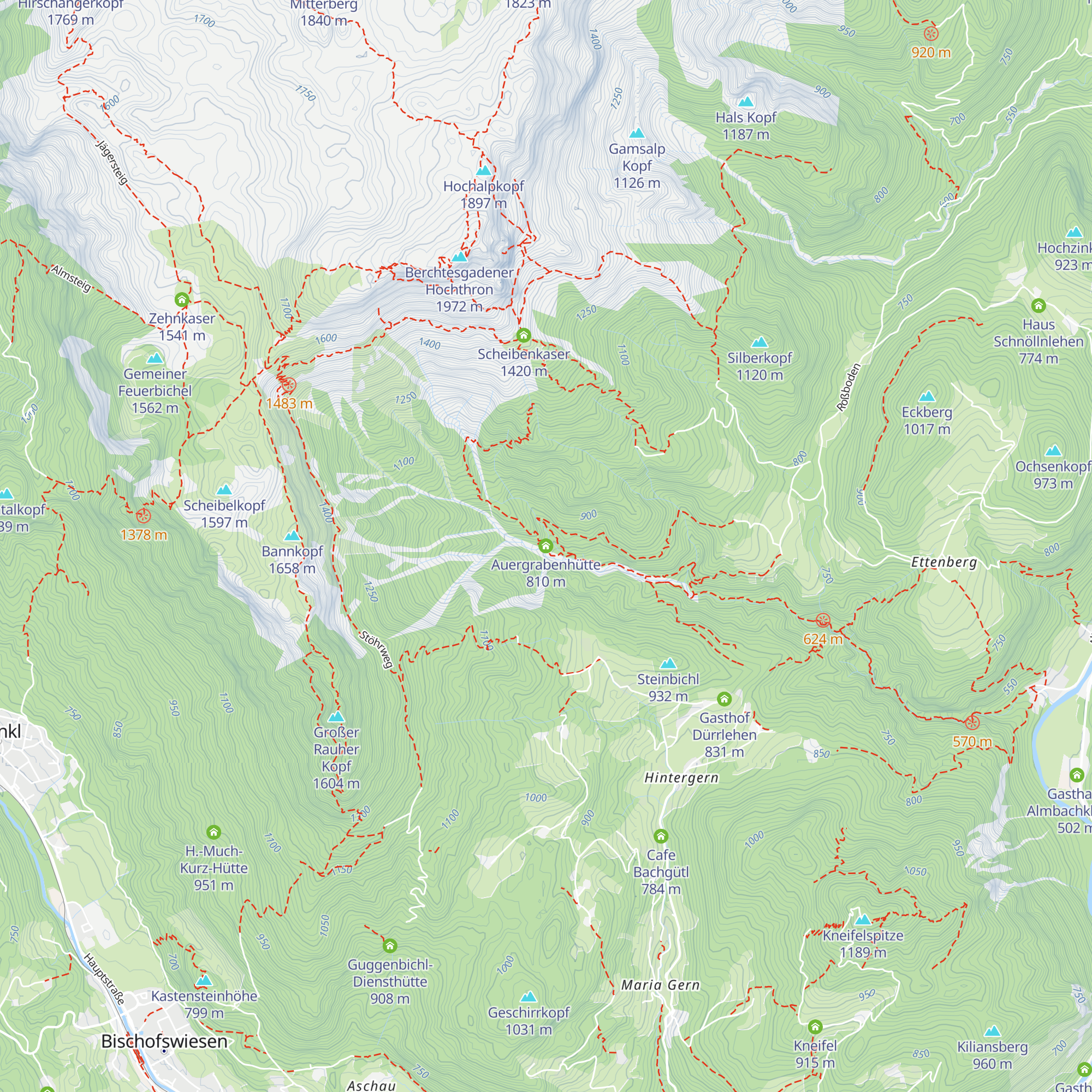 Auergrabenhütte map