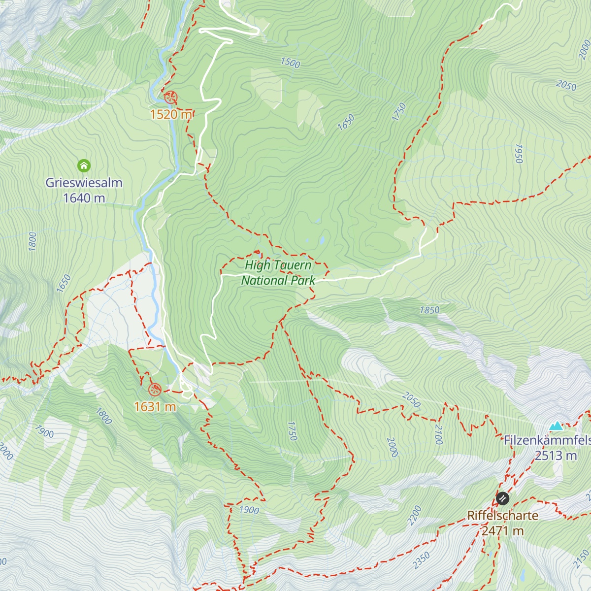 Gainschniggalm map
