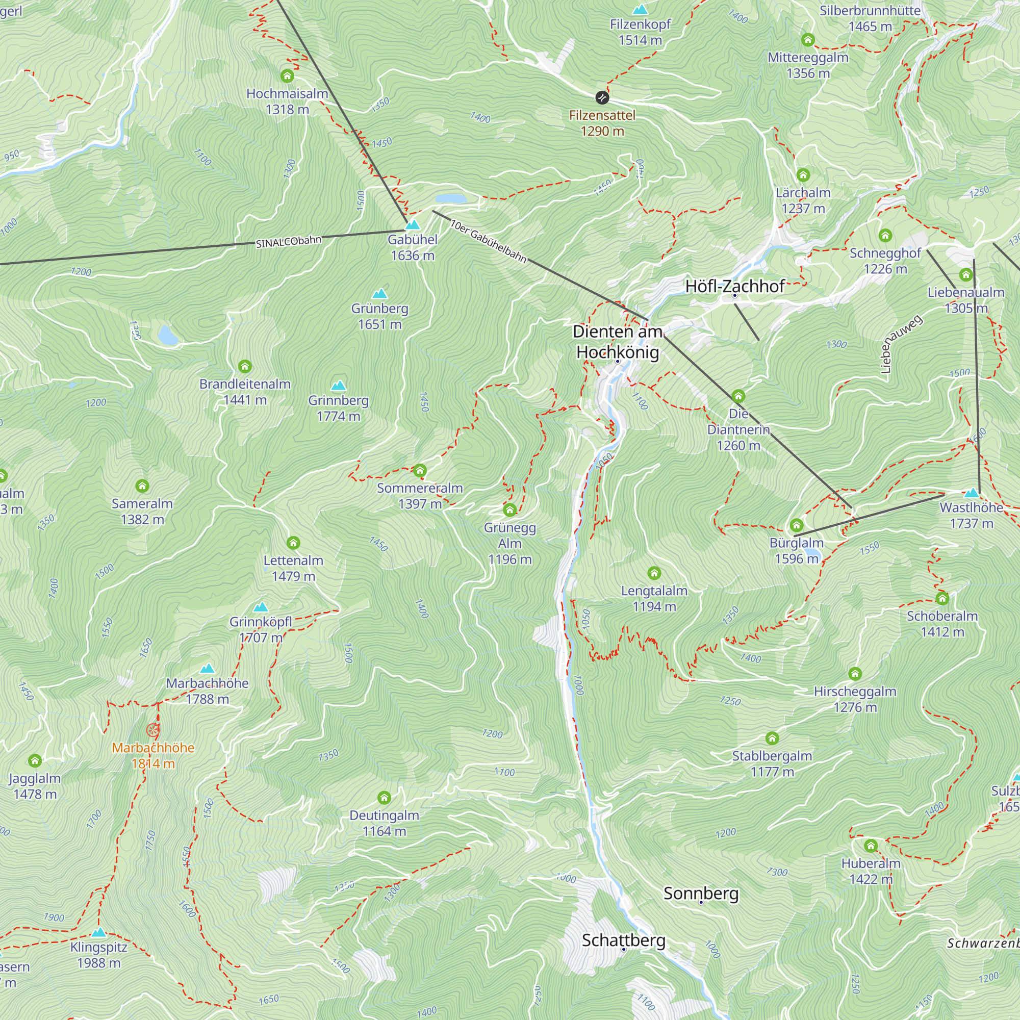Grünegg Alm map
