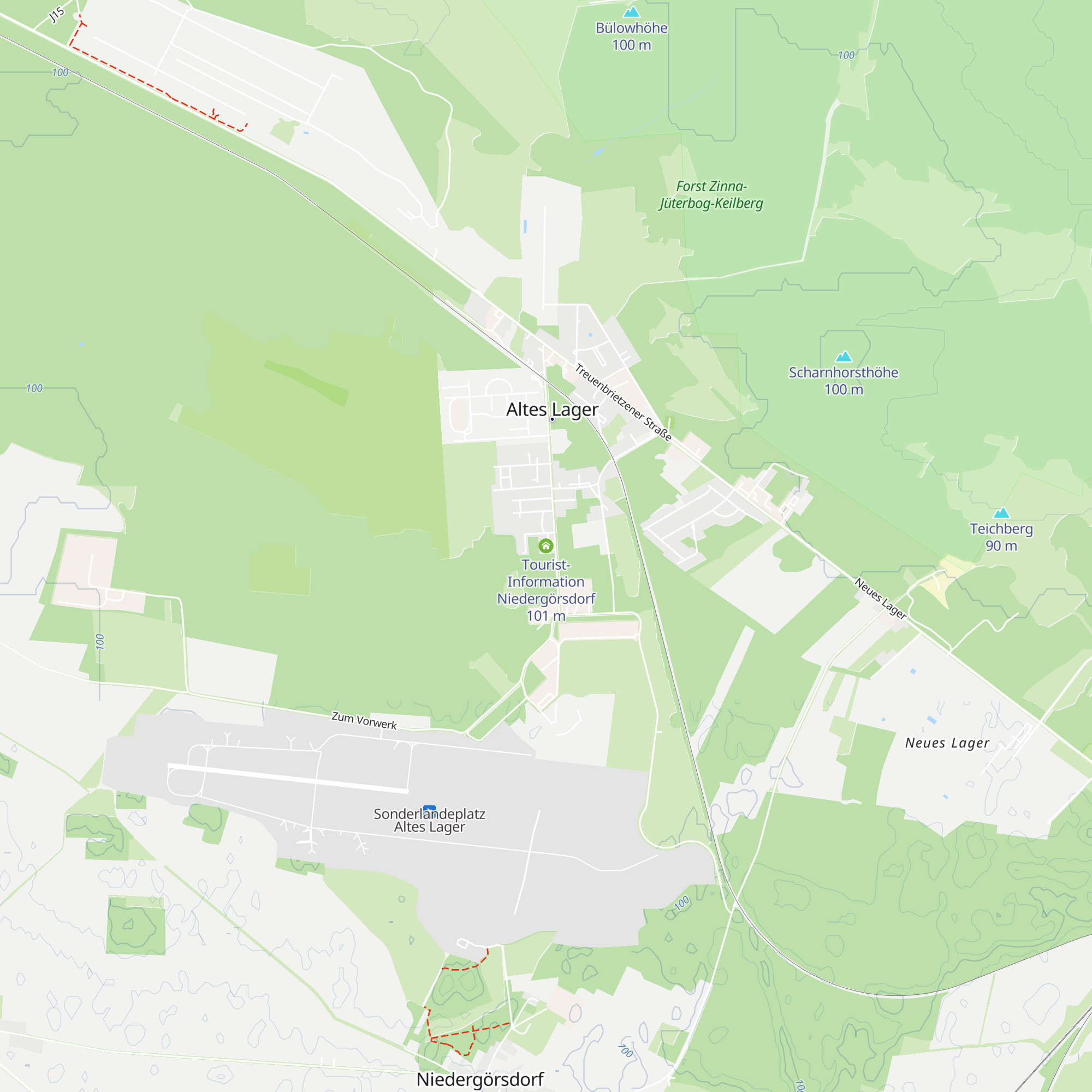 Tourist-Information Niedergörsdorf map