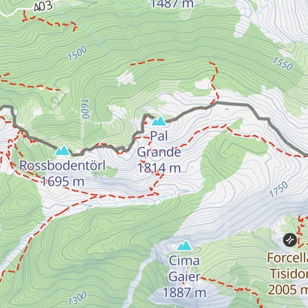 Map of Casera Pal Grande di Sopra