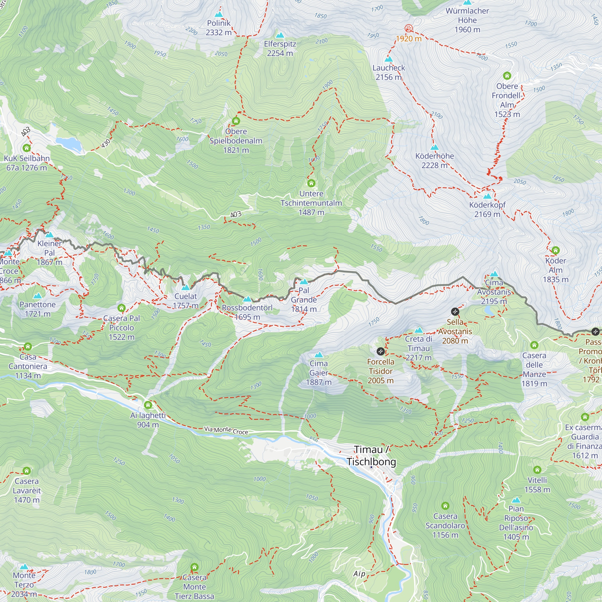 Casera Pal Grande di Sopra map